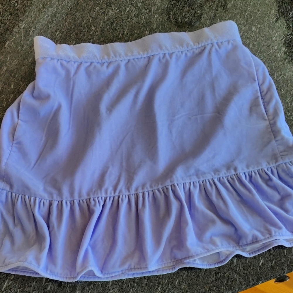 J. Crew Light Purple Mini Skirt with Ruffle Hem NWOT